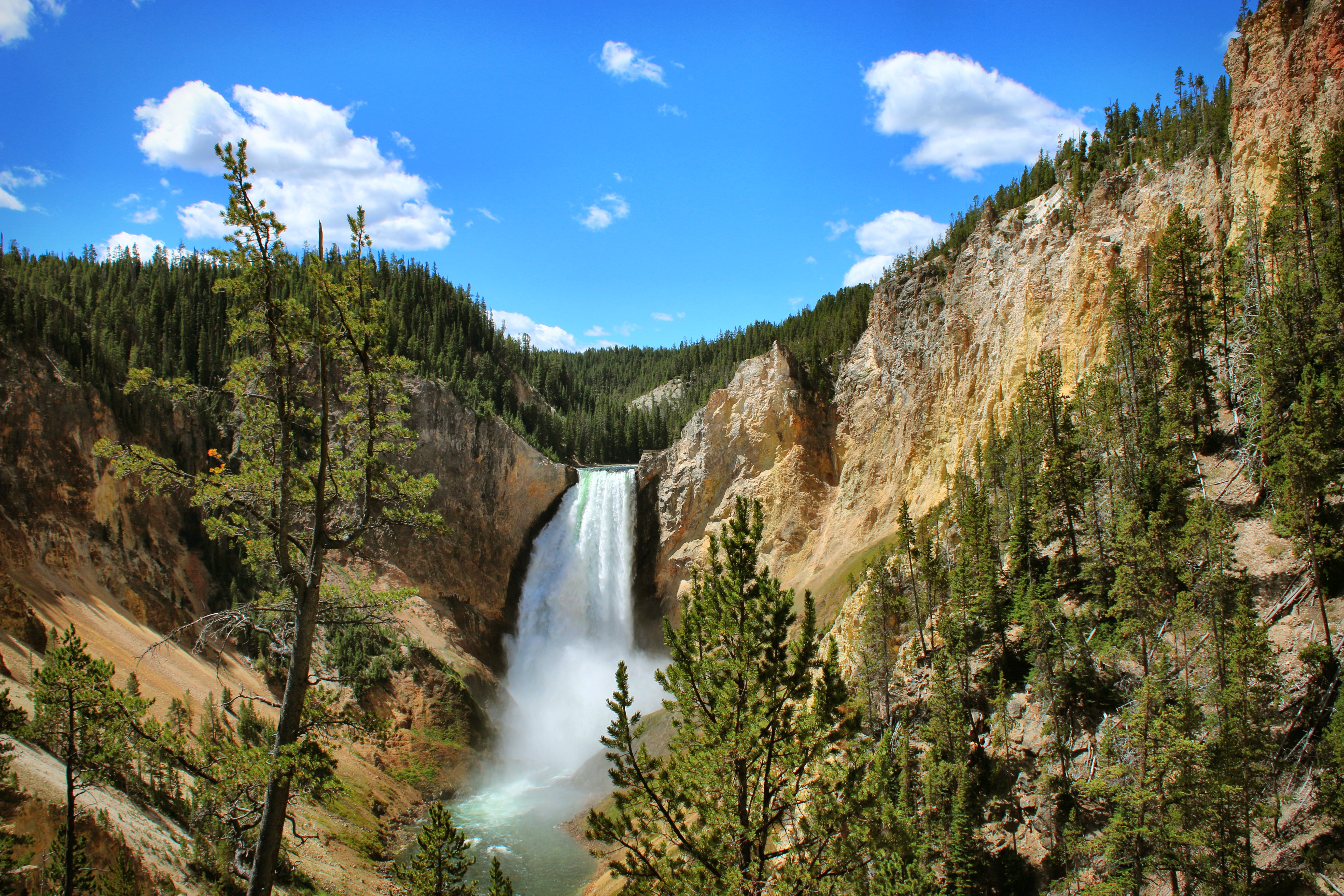 The Lower Falls of the Grand Canyon of Yellowstone.